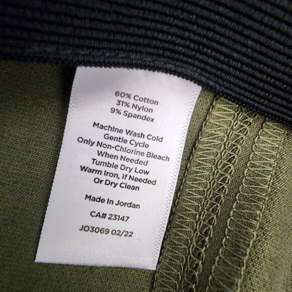 Talbots Portland Pant Womens Size 2P Slim Leg Olive Green Ankle Flat Front NWT - Picture 12 of 12